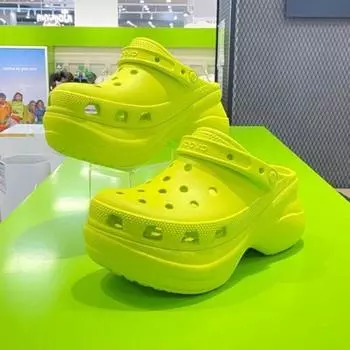 CrocS Hc02 Bayclog Kiwi Women S domeStic High Heeled SandalS Unique Unique Kiwi/W5/220