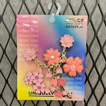 Crocs Hc02 Blooming Cherry Blossom Gbitz 5 Pack Jibbitz Blooming Cherry Bloss MULTI-COLOR/ONE SIZE