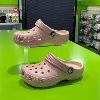 Crocs Hc02 Classic Glitter Clog Toddler Domestic Store Edition 206992 6wv one/C6/130