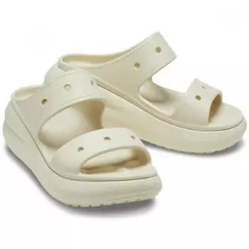 Crocs Hc02 Crush Sandals Beige Bone Domestic Store Edition Chunky Heel Slippers 207670 2y2 Bone/M3W5/220