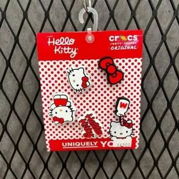 Crocs Hc02 Hello Kitty 5 Pack Jibbitz Hello Kitty 5pck Bundle Color mix/FF (free)