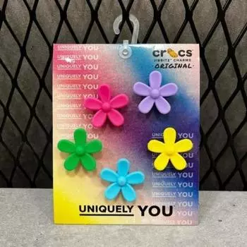 Crocs Hc02 Jibbitz Flower Power 5 шт. в упаковке Jibbitz Flower Power 5 шт. в упаковке 10 шт. MULTI-COLOR/ONE SIZE