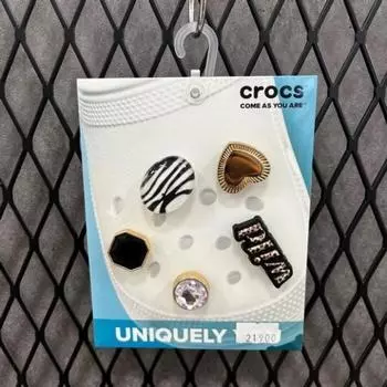 Crocs Hc02 Jibbitz Gem Jewelry 5 Pack Bundle Jibbitz Wild And Elvated 5pck Bu MULTI-COLOR/ONE SIZE