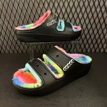 Crocs Hc02 Классические удобные сандалии-спрей Классические сандалии Cozzzy Spray Dye Black Dying 0C4/230