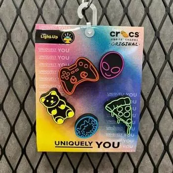 Crocs Hc02 Led Dude Bro 5 Pack Jibbitz Led Dude Bro 5pck Bu Color mix/FF (free)