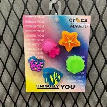 Crocs Hc02 Led Marine Jibbitz 5 Pack Lights Up Under The Sea 5pck 10011453 Multi color/FF (free)