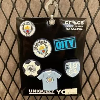 Crocs Hc02 Manchester City 5 Pack Bundle Manchester City 5pck Bundle Multi color/FF (free)