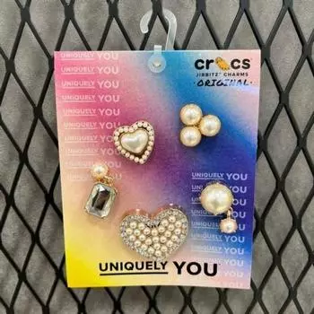 Crocs Hc02 Pearly Gates 5 Pack Bundle Pearly Gates 5pck Jibbitz Bundle Pack Multi-color/OS
