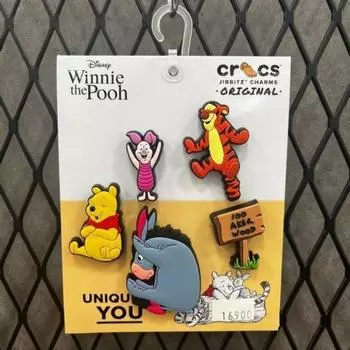 Crocs Hc02 Pu 5 Pack Jibitz Bundle Jibbitz Winniethepooh 5pck Bundle 10011 Multi color/FF (free)