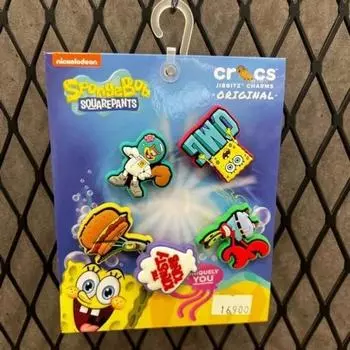 Crocs Hc02 Spongebob 5 Pack Jibbitz Spongebob 5pck Bundle 10010012 Color mix/FF (free)