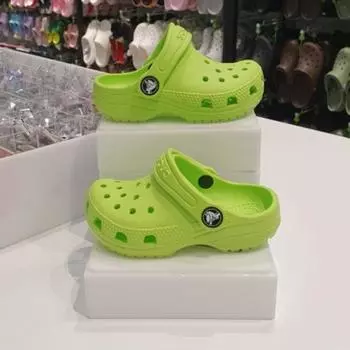 Crocs Hc06 Classic Clog Toddler Classic Clog Toddler 206990 3uh Lime/C4 (110)