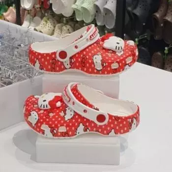 Crocs Hc06 Hello Kitty Red Classic Clogs Hello Kitty Red Classic Clogs Red/C5 (120)