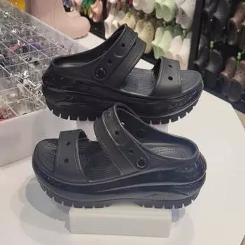 Crocs Hc06 Mega Crush Sandals Mega Crush Sandals 207989 001 BLACK/M3W5 (220)