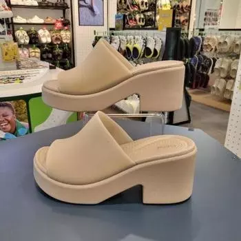 Crocs Hc14 Crocs Brooklyn Frosted Slide Hill Taupe 210981 2 14 Beige series/220