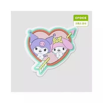 Crocs Hello Kitty Friends Heart Gbitz Charm 10013090 onefree