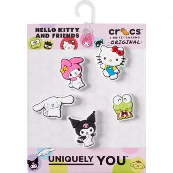 Crocs Hello Kitty Friends Set Of 5 10013597 FREE