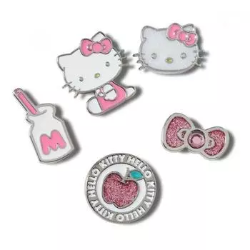 CrocS Hello Kitty Metal Set Of 5 10010555 S Gbitz/Hello Kitty metal set of 5