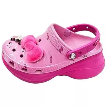 Crocs Hello Kitty x Classic Bae Clog Розовые Усики Женские Кроссовки 211199-90H 34-35