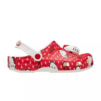 Crocs Hello Kitty x Classic Clog красные мужские кроссовки в горошек Multi 210575-90H 36-37