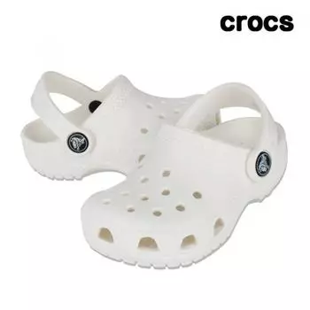 Crocs Kids Classic Clog T Sandals whiTe 206990 100 206990100/140mm(C7)