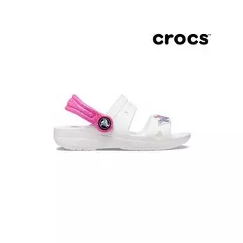 Crocs Kids Classic Embellished Sandals White 207803 100 C7140