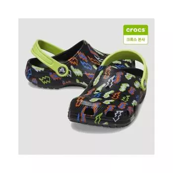 Crocs Kids Classic Lightning Bolt Clog Toddler 208309 001 001 black/C6
