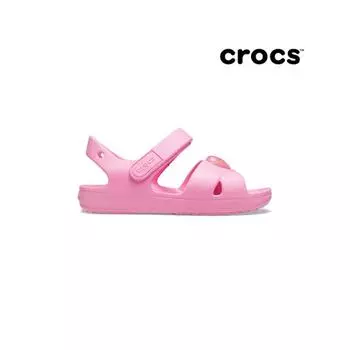 Crocs Kids Cross Strap Sandals Pink 206245 669 C4 115