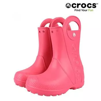 Crocs Kids Handle It Rain Boots 12803 6x0 Candy Pink 128036X0C13 (190)