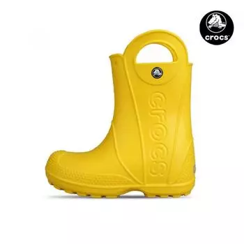 Crocs Kids Handleit Kids Junior Rain Boots Toddler Boots Yellow 12803 730 12803730/J1200