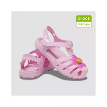 Crocs Kids Isabella Charm Sandals 208445 6s0 6S0 flamingo/C6