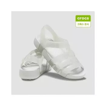 Crocs Kids Isabella Glitter Sandals 209836 0ic 0IC silver glitter/C13