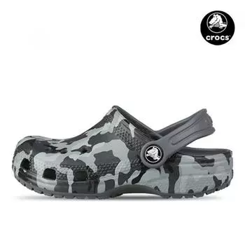 Crocs Kies Classic Camo Clog Kids Junior Aquashoes Тапочки Сандалии 207594 097 207594097/C11175