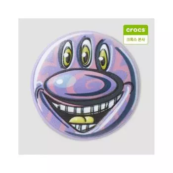 Crocs Шарм Kiss Haring Purple Face Zibbitz 10012721 onefree