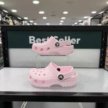 Crocs Классические детские сабо 206991 6zw розовые молочные pink milk/175