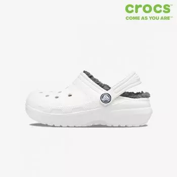 Crocs Классические детские сандалии Clog на подкладке из меха 207010 10 м 10M/175
