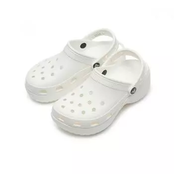 Crocs Классические сабо на платформе, белые 206750 100 W6