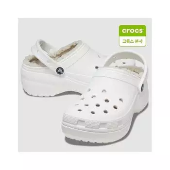 Crocs Классические сабо на платформе с подкладкой Whi 207938 100 white/220