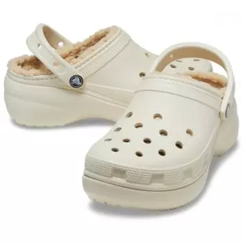 Crocs Классические сабо на платформе с подкладкой Bone 207938 2y2 W5