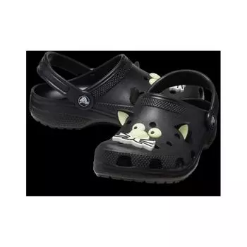 Crocs Классические светящиеся черные сабо CaT T Black 210197 001 black/C10