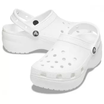 Crocs Классические женские туфли-сабо на платформе, белые 206750 100 W5(220)