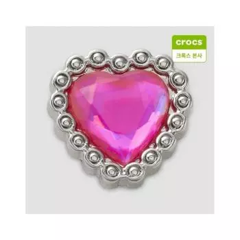 Crocs Красивый сердечный драгоценный камень Gibbits Charm 10012444 shuffle