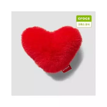 Crocs Красное пушистое сердце Zibbitz Charm 10014664 one/free