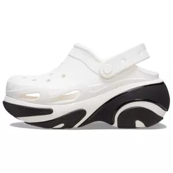 Crocs Кроссовки Bubble Crush Clog белые черные унисекс 210061-100 37-38