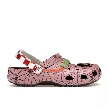 Crocs Demon Slayer x Classic Clog Nezuko Унисекс Кроссовки Розовый Зеленый 209320-206 43-44