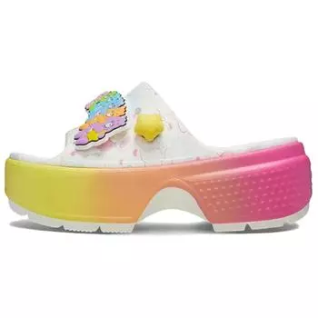 Crocs Stomp Slide Care Bears Женские кроссовки Белые 210108-100 36-37