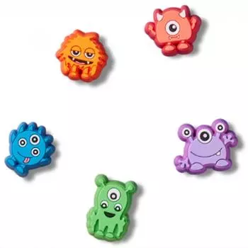 Crocs Маленький монстр Зиббитц Набор из 5 штук 10013581 FREE