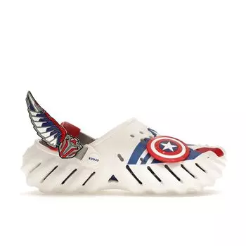 Crocs Marvel x Echo Clog Captain America унисекс кроссовки белые 209478-100 42-43