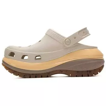 Crocs Mega Crush Clog Almond Tint Unisex Sneakers Cream Multi 207988-0LM 38/39