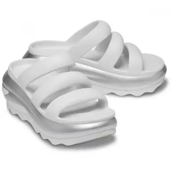 Crocs Mega Crush Triple Strap Metallic Silver 210459 1oq M4W6(230mm)