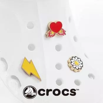 Crocs Metallic Symbol Set Of 3 Zibbitz 10008618/1